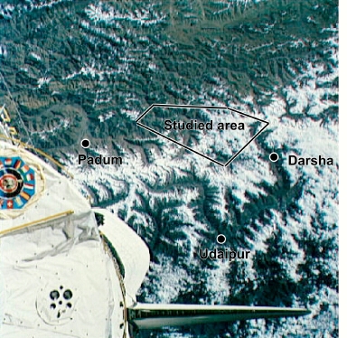zanskar from space shuttle